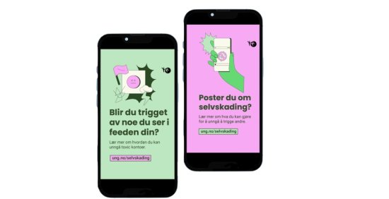 To mobiltelefoner