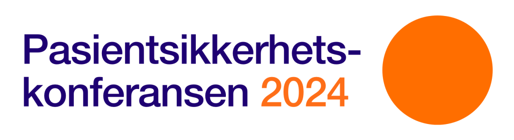 oransj kule og tekst pasientsikkerhetskonferansen 2024